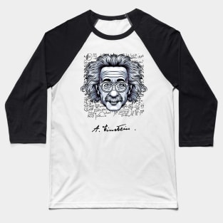 Albert Einstein Baseball T-Shirt